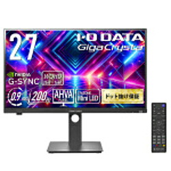 【中古】IO DATA(アイオーデータ) 〔展示品〕 GigaCrysta LCD-GDQ271JLAQ Mini LED採用 ゲーミングモニター【291-ud】