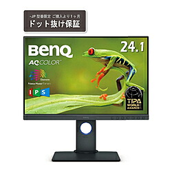 【中古】BenQ(ベンキュー) 〔展示品〕 AQCOLOR SW240-JP ダークグレー【291-ud】