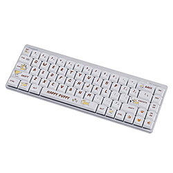 SYNTECH ゲーミングキーボード (コーギーデザイン) G68LP-WH ［有線・ワイヤレス /Bluetooth・USB］ G68LP-WH