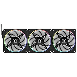 Thermaltake 入れもの気違いｘ3 [120粍 /2000RPM]＋制御装置 TS120 EX RGB 3Pack Fan 黒いこと CL-F206-PL12SW-A CLF206PL12SWA