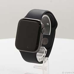 【中古】Apple(アップル) Apple Watch Series 5 GPS 44mm スペースグレイアルミニウムケース ブラックスポーツバンド【291-ud】