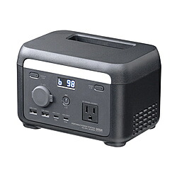 SANWA SUPPLY(サンワサプライ) 携帯型ワット数（102.4Wh・AC200W）リン酸鉄リチウム USB C×2/USB A×2 正弦波 LCD残量見せびらかす 手っとり早い申し受ける LEDともし火積み上げる BTLRDC45