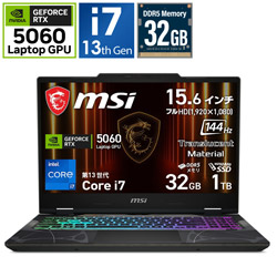 MSI(エムエスアイ) Cyborg-15-B13WFKG-5060JP ゲーミングＰＣ（万覚え帳） MSI オデッセイグレイ ＆ スケルトン ［15.6型 /Windows11 Home /intel Core i7 /記憶装置：32GB /SSD：1肺結核 /日本語版鍵盤 /2026年4月青写真］ CYBORG15B13WFKG5060 【864】
