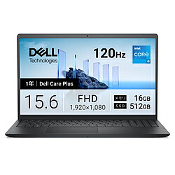 DELL(デル) ノートパソコン Dell 15(DC15250) カーボンブラック ND55-GNBC ［15.6型 /Windows11 Home /intel Core i5 /メモリ：16GB /SSD：512GB /日本語版キーボード /2026年夏モデル］ ND55GNBC [振込不可]｜ソフマップ店 91,839円
