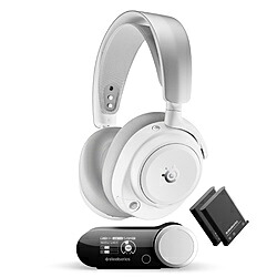 SteelSeries 61722 ゲーミングヘッドセット Arctis Nova Pro Omni White ［ワイヤレス（Bluetooth＋USB-C） /両耳 /ヘッドバンドタイプ］ 61722｜ソフマップ店
