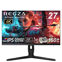 REGZA（レグザ） RM-G277R USB-C繋ぎ合わせる ゲーミングモニター   ［27型 /4K(3840×2160） /広広とした /320サイクル］ RMG277R