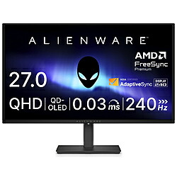 DELL(デル) AW2726DM-R ゲーミングモニター Alienware 27 ブラック ［27型 /WQHD(2560&times;1440） /ワイド /240Hz］ AW2726DMR｜ソフマップ店