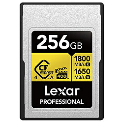 LEXAR Lexar Professional GOLD CFexpress 4.0 Type A カード LCAEXG4256G-RNENJ [256GB] Lexar LCAEXG4256G-RNENJ ［256GB /CFexpress Type A］ LCAEXG4256G-RNENJ｜ソフマップ店