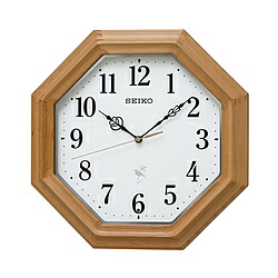 SEIKO 電波掛け時計　RX216B RX216B 茶木地 RX216B