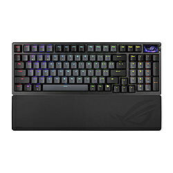 ASUS(エイスース) ゲーミングキーボード＋リストレスト(ラピッドトリガー対応) ROG Azoth 96 HE Lite(英語配列) ブラック ROG/AZOTH/96/HFX2/BK ［有線・ワイヤレス /英語配列 /磁気スイッチ］ ROGAZOTH96HFX2BK｜ソフマップ店