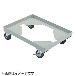 トラスコ中山 箱手押し車 内寸620X430 天然ゴム車 自在S付X2 B5BGS B5BGS