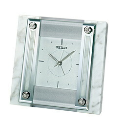 SEIKO 置き時計 白大理石 QK737W QK737W