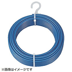 トラスコ中山 CWP-4S100 TRUSCO メッキ付導線荷縄 PVC覆面すること印字機 Φ4(6)mmX100m CWP4S100