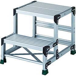 トラスコ中山 ＴＲＵＳＣＯ　アルミ合金製作業台　２段　高さ０．５０ｍ　天板５００×４００ TSF255 33,590円