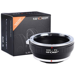 K&F Concept レンズマウントアダプター KF-EFX (ボディ側:富士フィルムX、レンズ側:キヤノンEF) KF-EFX KFEFX