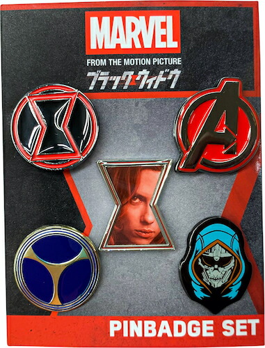 楽天市場 マーベル Marvel ブラック ウィドウ ピンバッジセット Iba 6 Dtimes Store