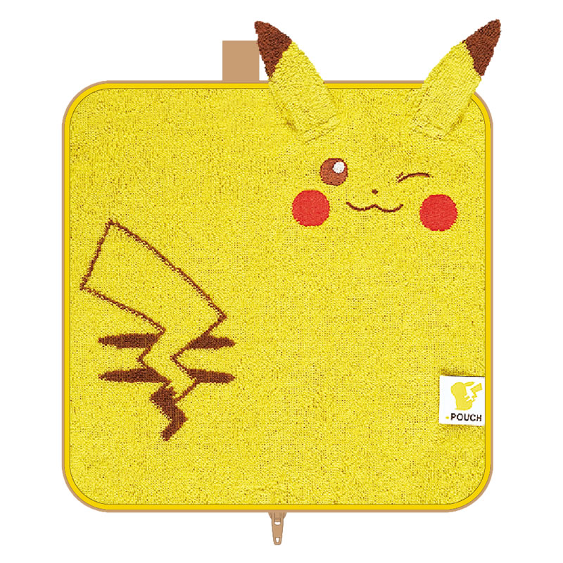 楽天市場 ポケモン ポケットモンスター どっとポーチ 機能付きタオルポーチ フェイスピカチュウ B Dtimes Store