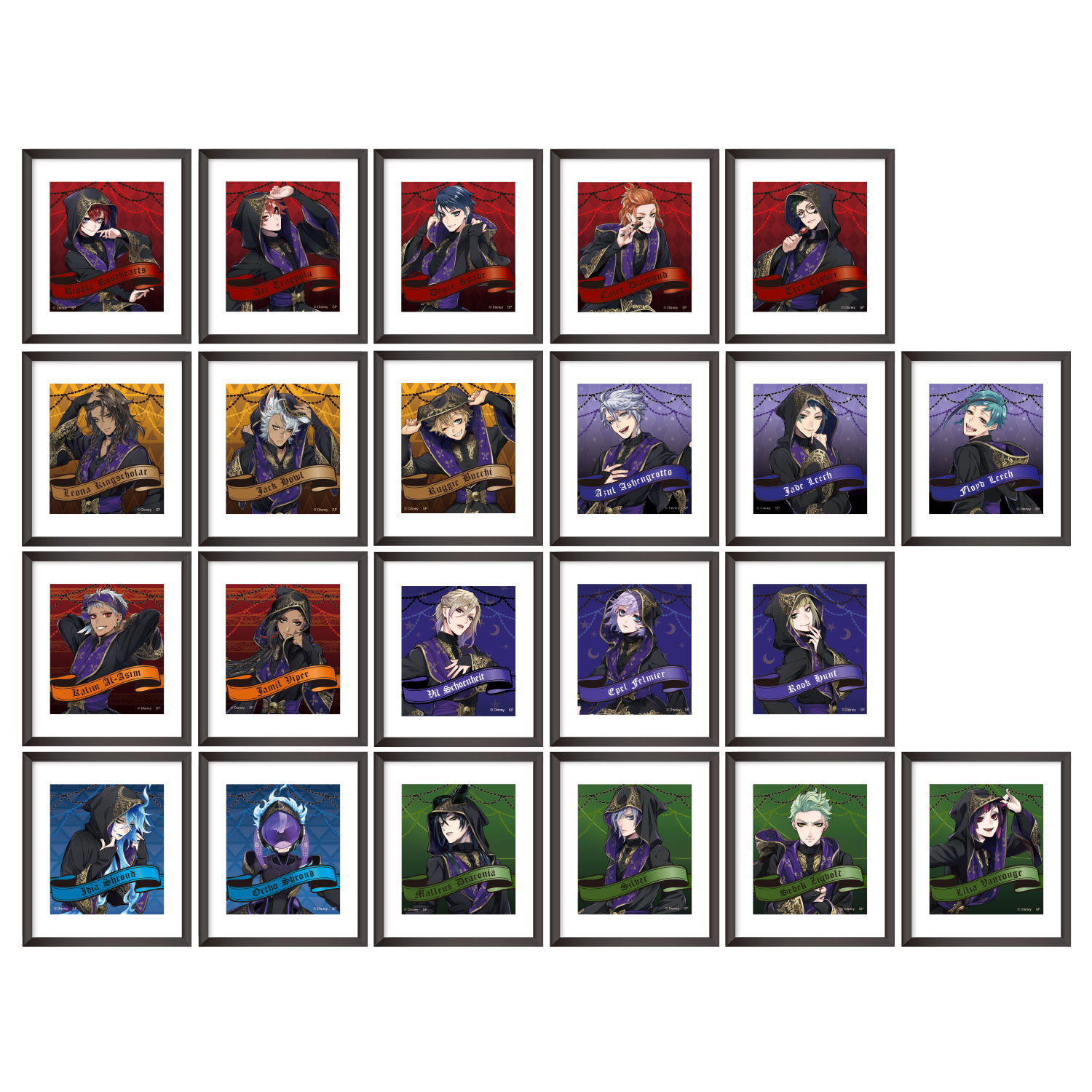 ツイステッドワンダーランド　制服　ブラインドマグネット 制服姿の美麗イラストを使用したブラインドマグネット！スモール