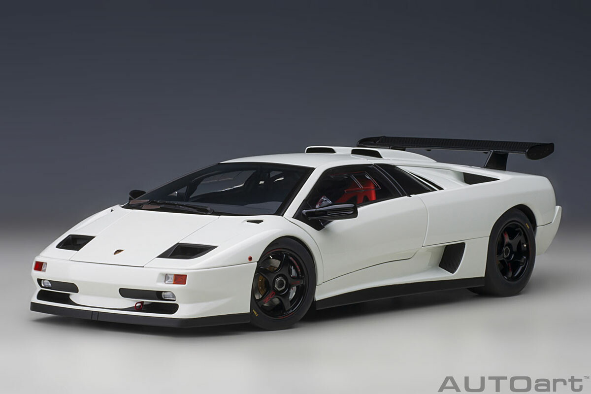 AUTOart オートアート 1/18 ミニカー コンポジットダイキャストモデル 1998年モデル ランボルギーニ ディアブロ Lamborghini Diablo SV-R Impact White ホワイト