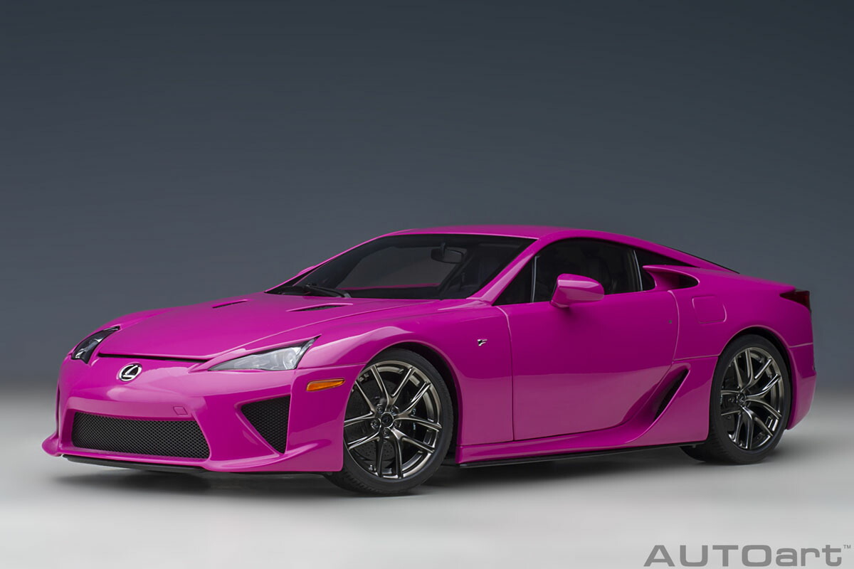 AUTOart オートアート 1/18 ミニカー コンポジットダイキャストモデル 2011年モデル レクサス Lexus LFA パッショネイト・ピンク