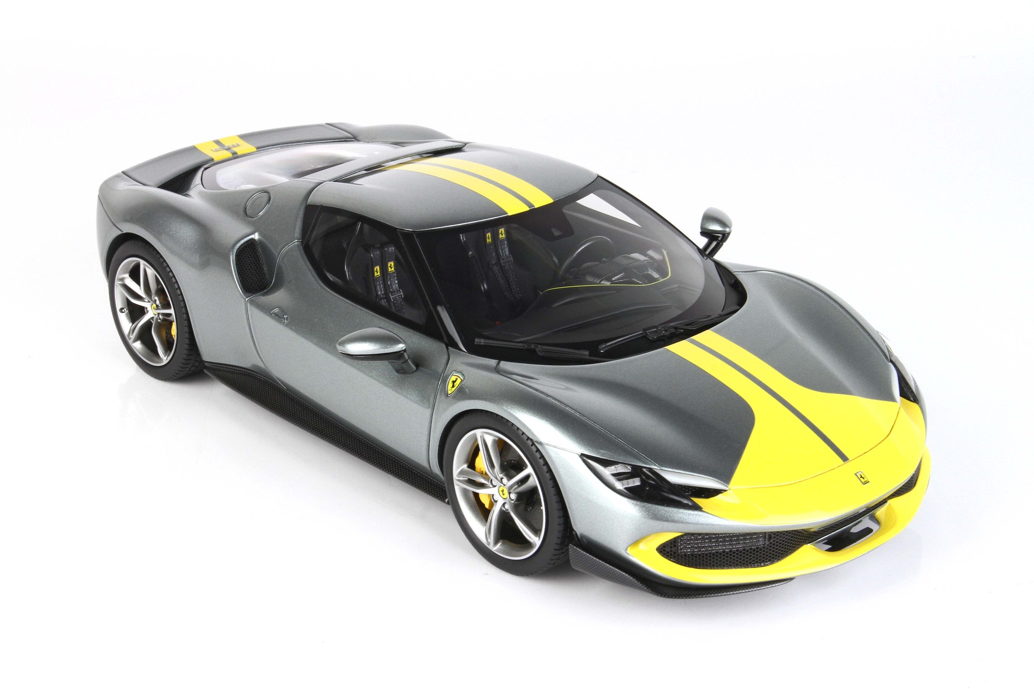 BBR 1/18 ミニカー レジン プロポーションモデル 2022年モデル フェラーリ FERRARI - 296 GTB ASSETTO FIORANO 2022 - GRIGIO CORBURN グレーメタリック