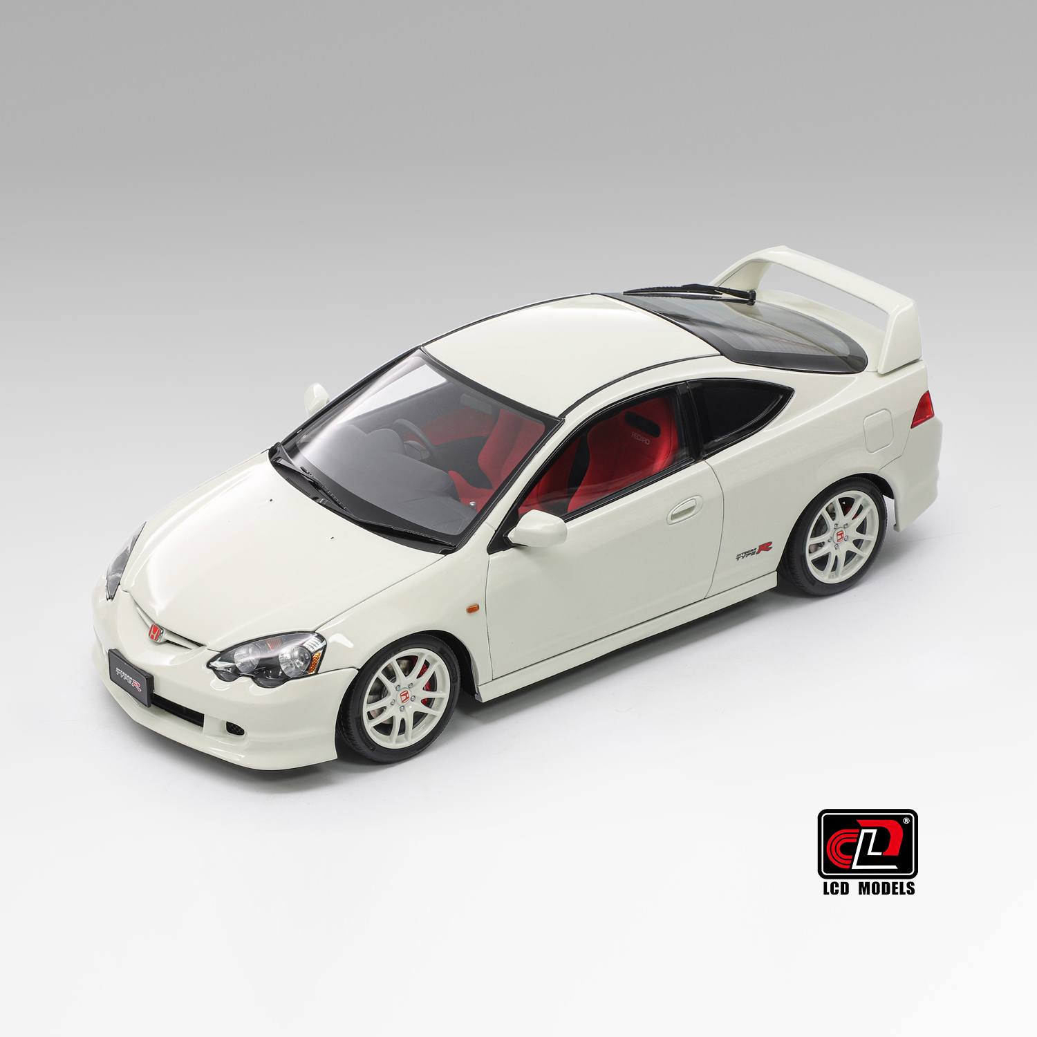 LCD Models 1/18 ミニカー ダイキャストモデル 2001年モデル ホンダ HONDA - INTEGRA (DC5) TYPE R 2001 Champion White ホワイト|ディー・ティー・ダブリュー