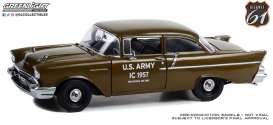 Highway 61 1/18 ミニカー ダイキャストモデル 1957年モデル シボレー Chevrolet 150 Sedan US Army IC(Intelligence Community) 1957 Staff Car 米国陸軍情報部専用車|ディー・ティー・ダブリュー