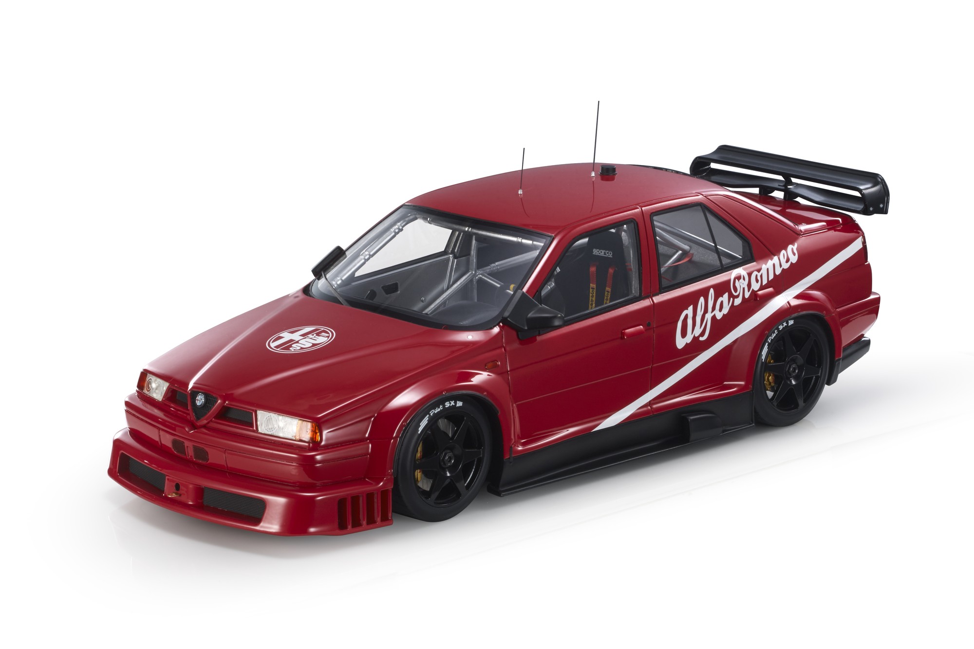 Top Marques トップマルケス 1/12 ミニカー レジン プロポーションモデル 1993年モデル アルファロメオ ALFA ROMEO 155 V6 TI PRESS VERSION 1993｜ディー・ティー・ダブリュー