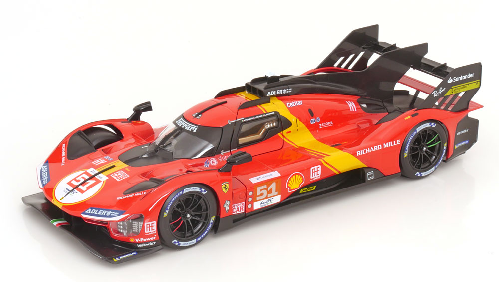 MRコレクション　フェラーリmr54 ガブリオ　世界499台限定　激レア！ 楽天市場】ブラーゴ 1/18 フェラーリ 499P 3.0L ターボ V6