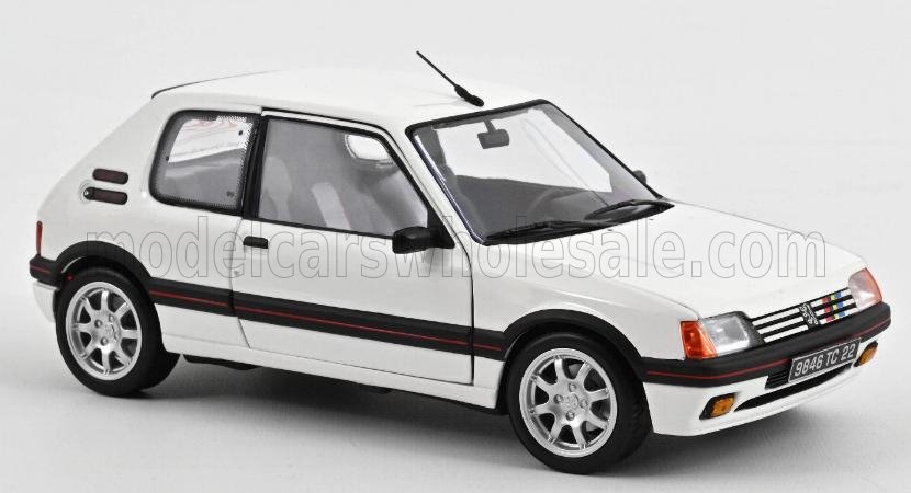 Norev ノレヴ 1/18 ミニカー ダイキャストモデル 1989年モデル プジョー PEUGEOT - 205 GTI 1.9 1989 ホワイト