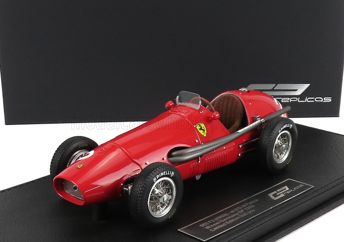 GP Replicas 1/18 ミニカー レジン プロポーションモデル 1953年ドイツGP 優勝モデル フェラーリ FERRARI - F1 500 F2 SCUDERIA FERRARI No.2 WINNER GERMANY GP 1953 GIUSEPPE (NINO) FARINA|ディー・ティー・ダブリュー