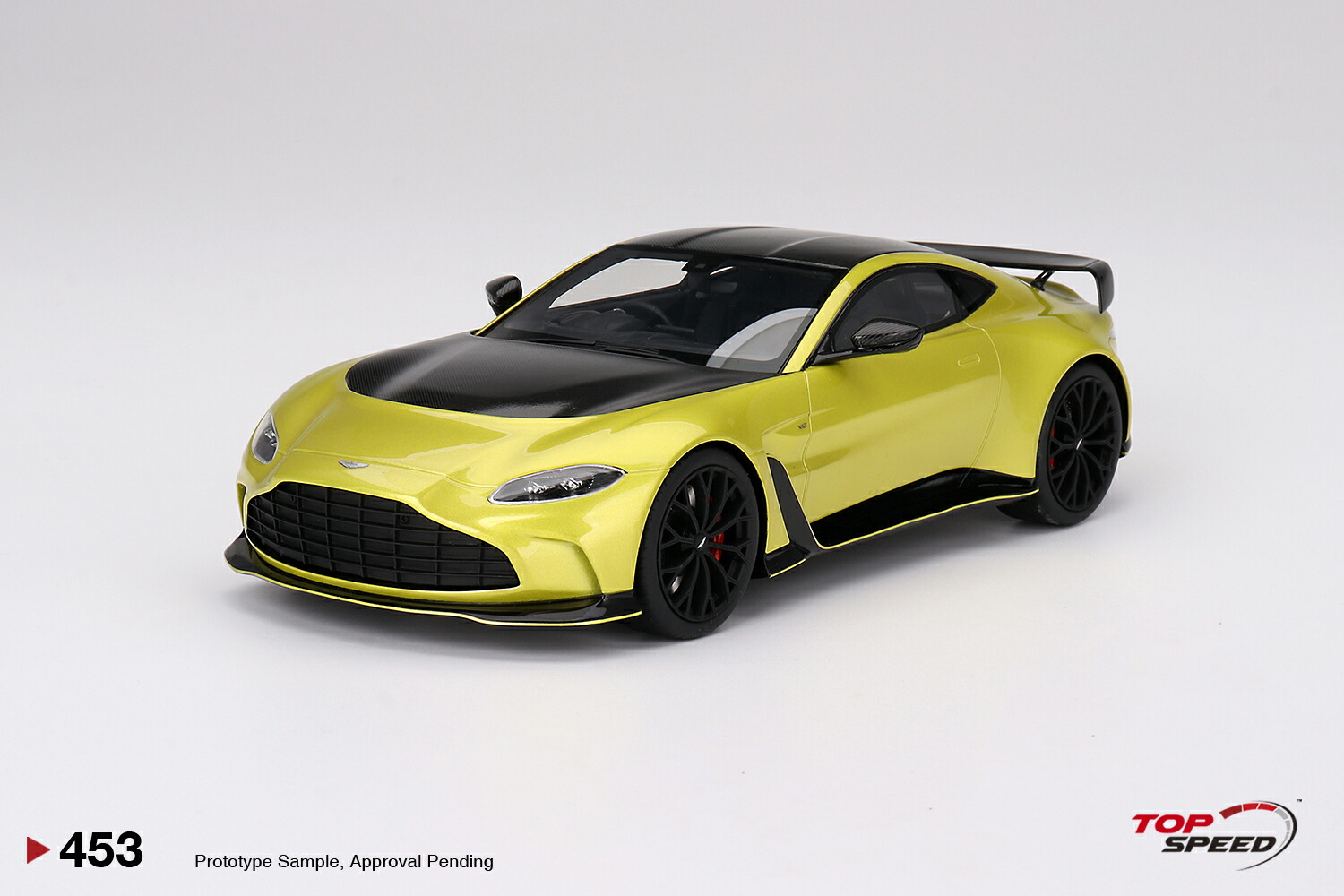 Top Speed 1/18 ミニカー レジン プロポーションモデル 2022年モデル アストンマーチン ヴァンテージ V12 ASTON MARTIN - VANTAGE V12 2022 コスモポリタンイエロー