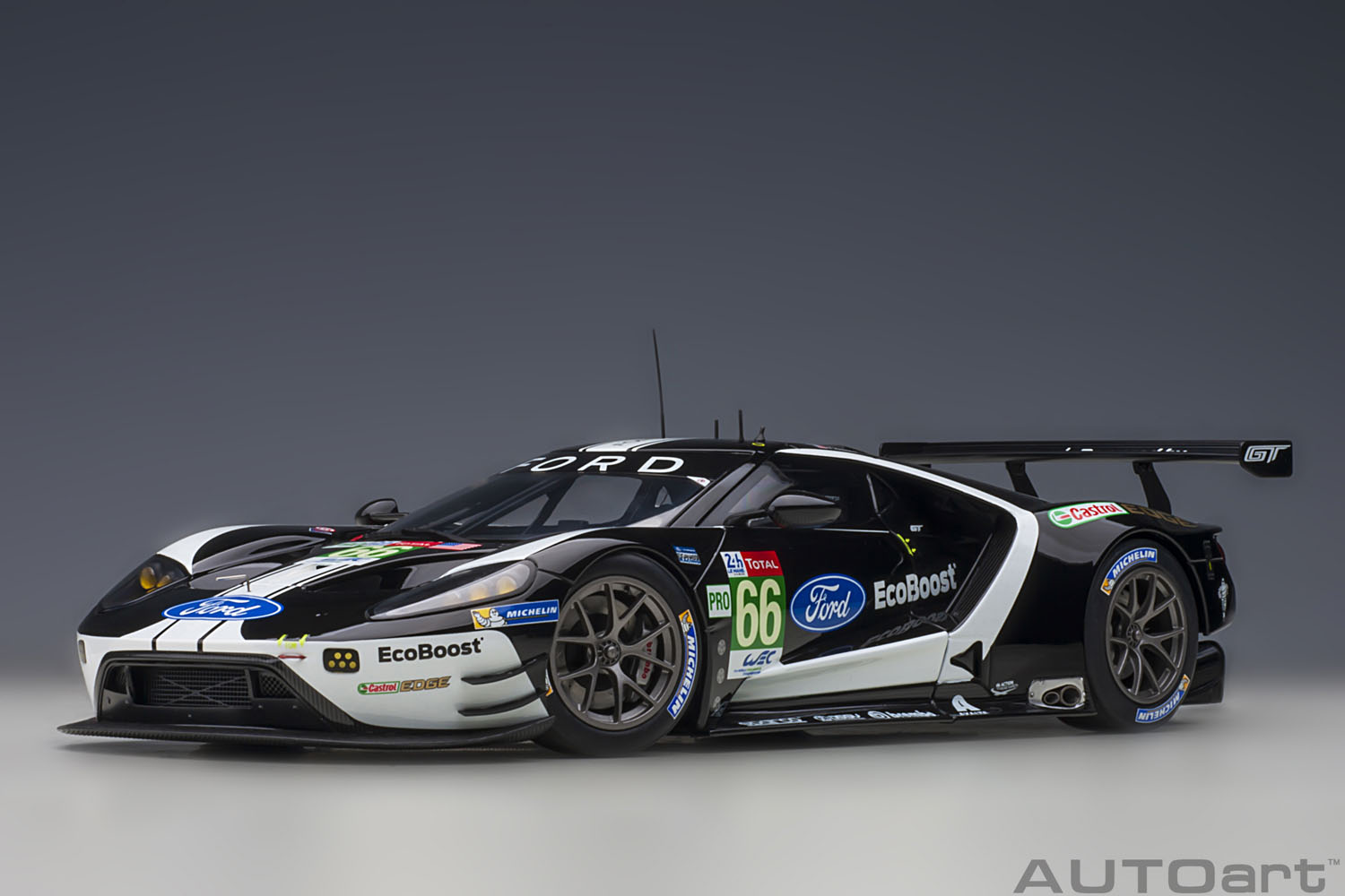 AUTOart オートアート 1/18 ミニカー コンポジットダイキャストモデル 2019年ルマン２４時間 LMGTE Pro Class フォード GT No.66