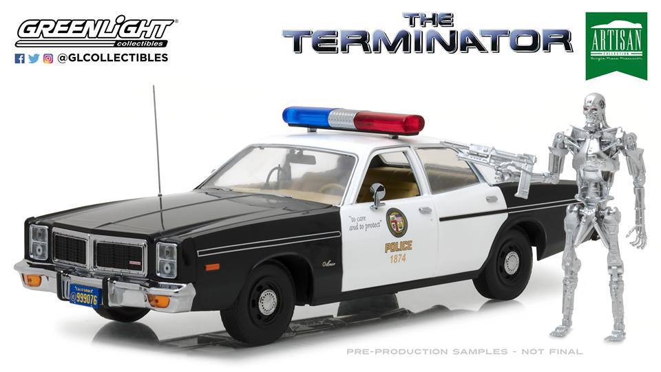 希少！ターミネーター2！1977 Dodge 1/24ロス市警パトカー美品 最終出品レア！ターミネーター2！1977 Dodge 1/24ロス市警