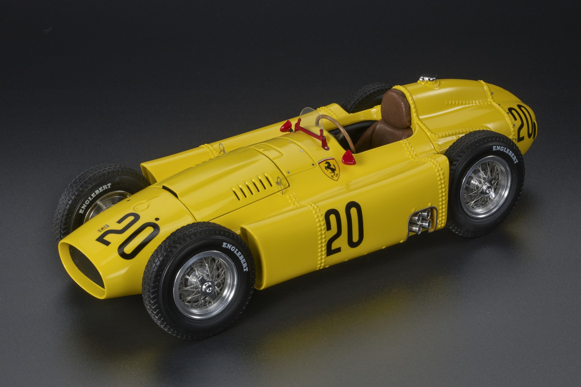 GP Replicas 1/18 ミニカー レジン プロポーションモデル 1956年ベルギーGP 第６位 フェラーリ FERRARI - F1 LANCIA D50 No.20 6th BELGIUM GP 1956 ANDRE PILETTE イエロー｜ディー・ティー・ダブリュー