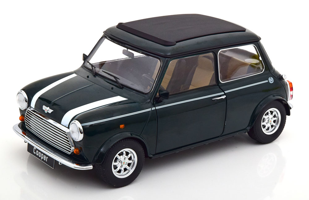 KK Scale 1/12 ミニカー ダイキャストモデル 1992年モデル MINI - COOPER SUNROOF 1992 ダークグリーン|ディー・ティー・ダブリュー