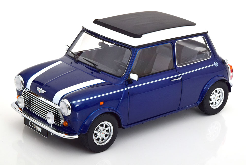 KK Scale 1/12 ミニカー ダイキャストモデル 1992年モデル MINI - COOPER SUNROOF 1992 ブルー|ディー・ティー・ダブリュー