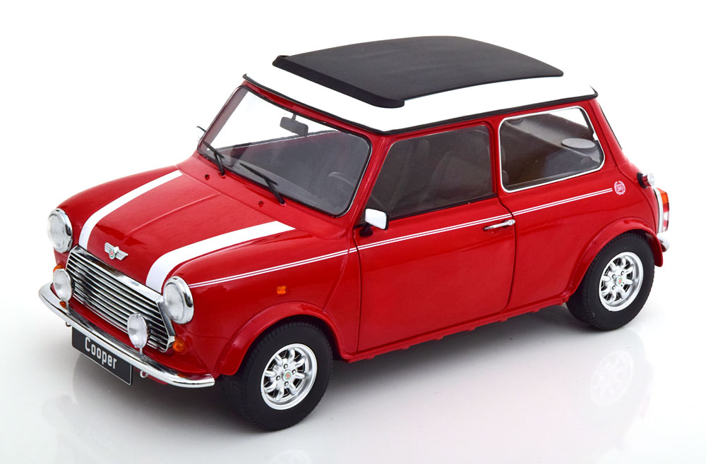 KK Scale 1/12 ミニカー ダイキャストモデル 1992年モデル MINI - COOPER SUNROOF 1992 レッド