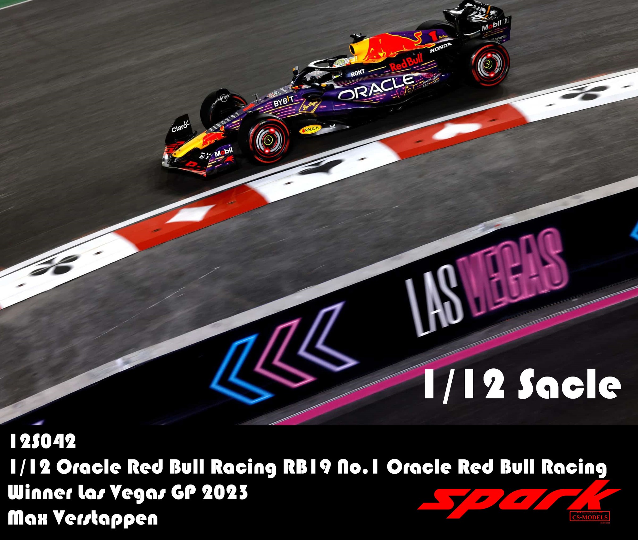 spark 1/43 オラクルレッドブルレーシング ラスベガスGP RB19 スパーク