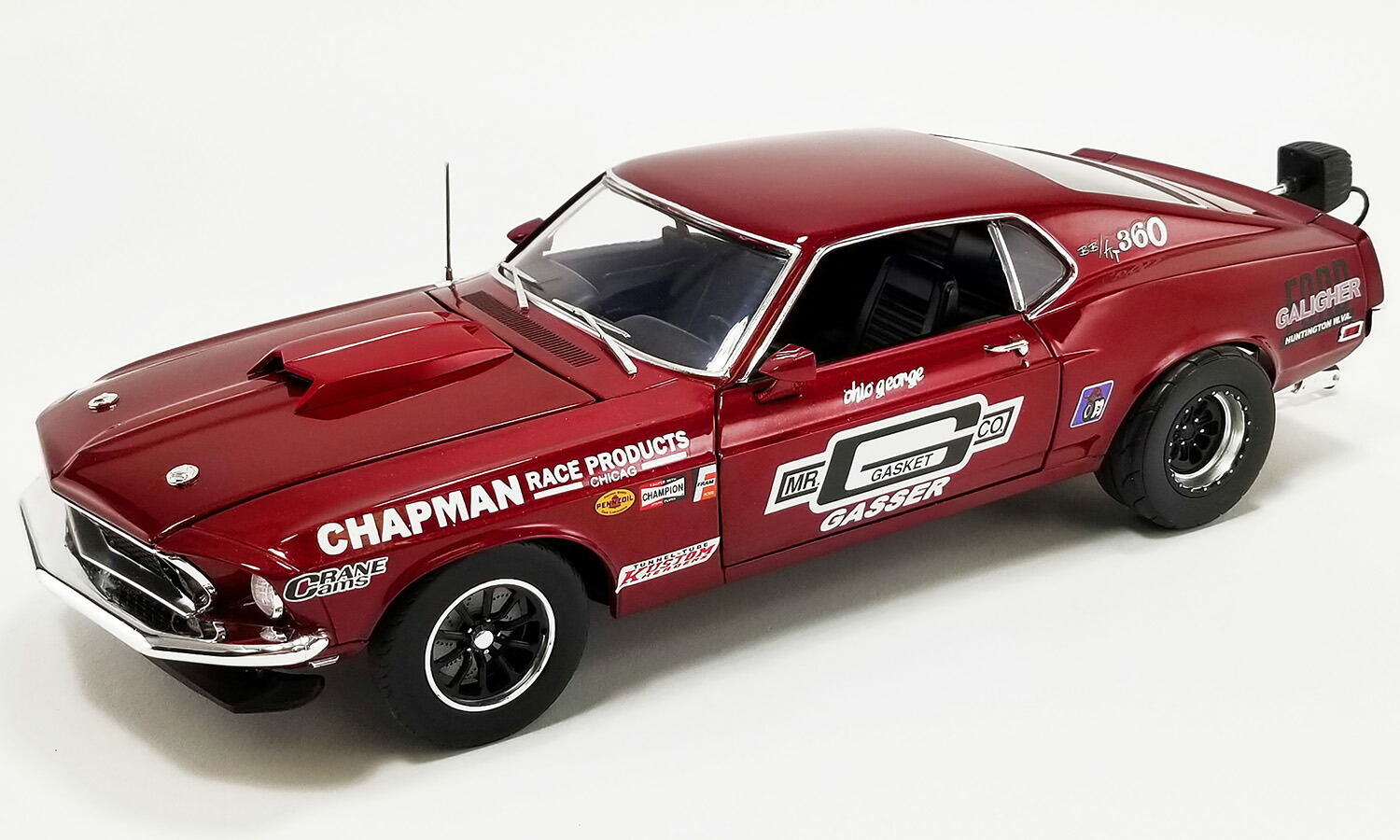 M2 1969 フォード・マスタング NHRA ファニーカー (チェイスカー) 1969 Ford Mustang NHRA Funny Car Diecast Model Car | M2 Machines