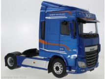 PREMIUM CLASSIXXS 1/18 ミニカー ダイキャストモデル 2018年モデル DAF - XF SPACE CAB TRACTOR TRUCK 2-ASSI 2018 ブルーメタリック