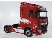 PREMIUM CLASSIXXS 1/18 ミニカー ダイキャストモデル 2018年モデル DAF - XF SPACE CAB TRACTOR TRUCK 2-ASSI 2018 レッド