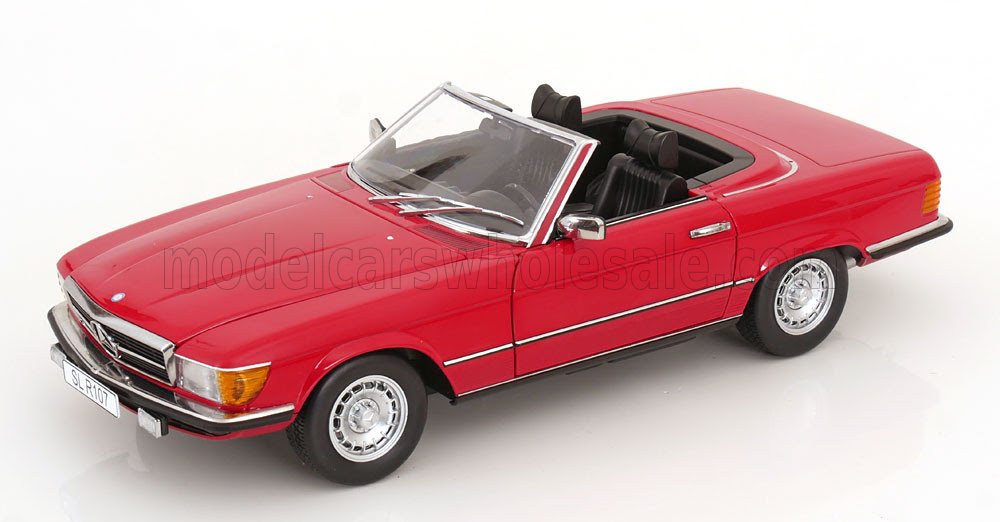 KK Scale 1/12 ミニカー ダイキャストモデル 1985年モデル メルセデスベンツ MERCEDES BENZ - SL-CLASS 450SL (R107) CABRIOLET 1985 レッド