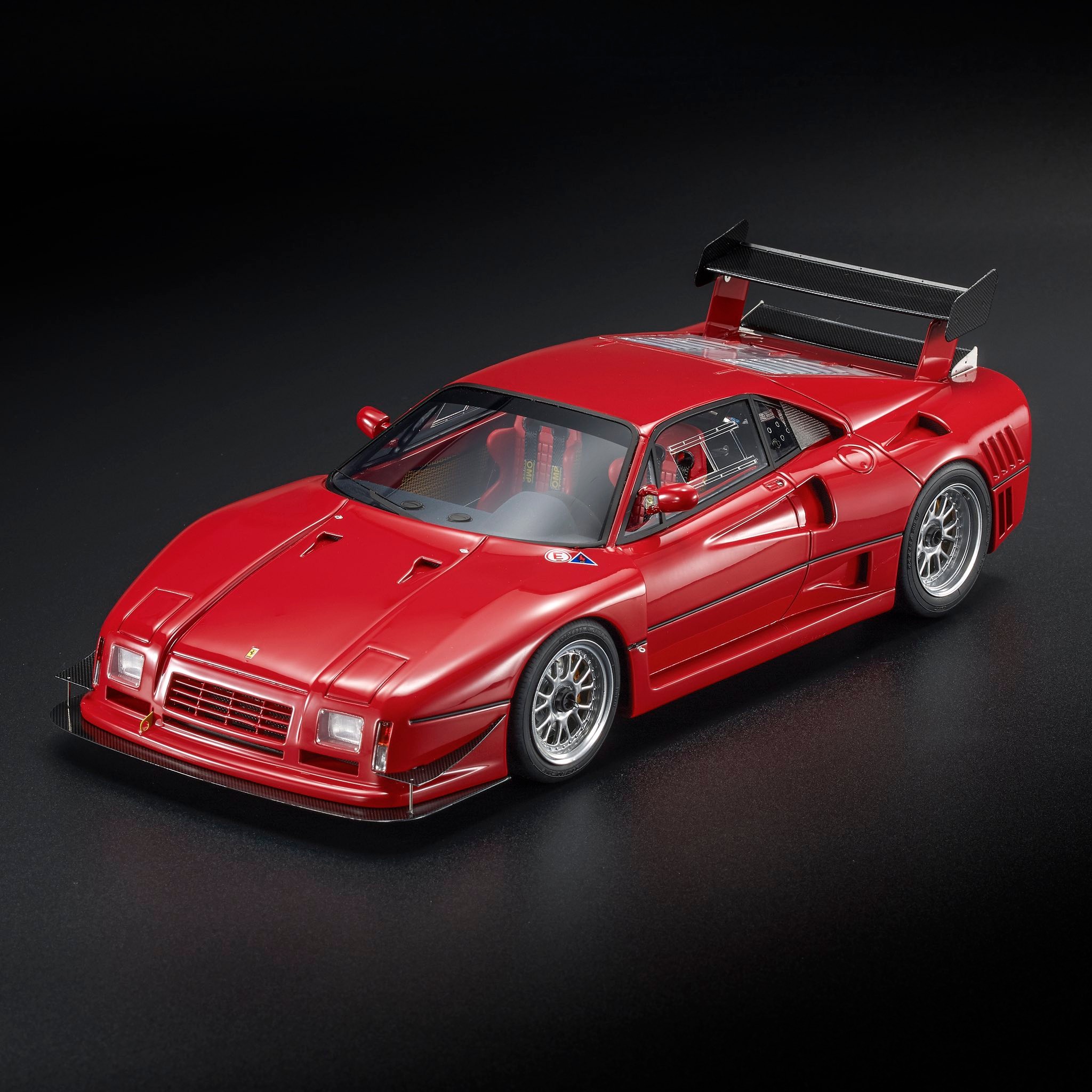 Top Marques トップマルクス 1/18 ミニカー レジン プロポーションモデル 1987年モデル フェラーリ FERRARI - 288 GTO EVOLUZIONE 1987 - BLACK WHEELS ブラックホイール・レッドエクステリア