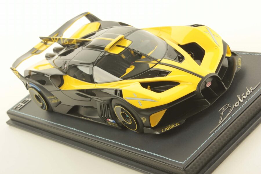 MR Collection 1/18 ミニカー レジン プロポーションモデル 2020年モデル ブガッティ ボライド BUGATTI - BOLIDE W16.4 8.0 FOUR-TURBO 1850hp 500km/h 2020 Jaune Molsheim イエロー