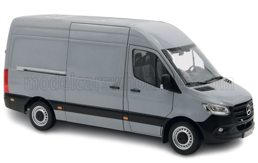 Norev ノレヴ 1/18 ミニカー ダイキャストモデル 2018年モデル メルセデスベンツ MERCEDES BENZ - SPRINTER VAN TRANSPORTER 2018 グレー