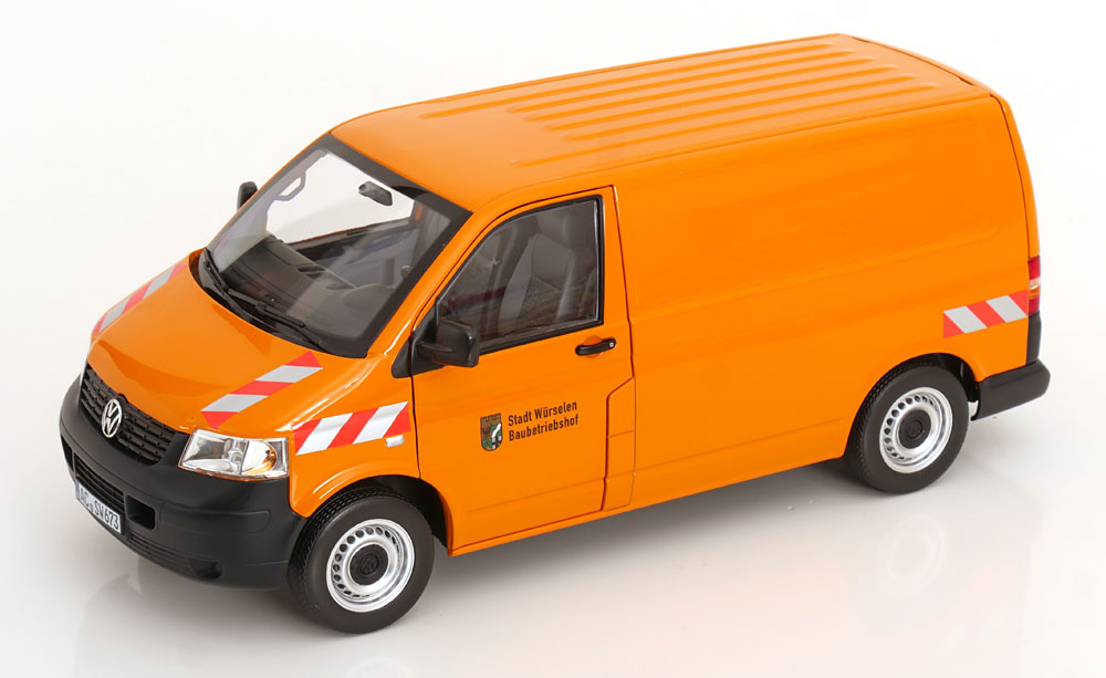 Norev ノレヴ 1/18 ミニカー ダイキャストモデル 2003年モデル フォルクスワーゲン VOLKSWAGEN - T5 VAN TRANSPORTER 2003 公共車両｜ディー・ティー・ダブリュー