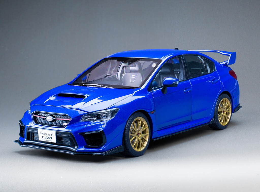 Sun Star サンスター 1/18 ミニカー ダイキャストモデル 2020年モデル スバル SUBARU - WRX STi EJ20 FINAL EDITION 2020 - PEARL BLUE ブルーメタリック|ディー・ティー・ダブリュー