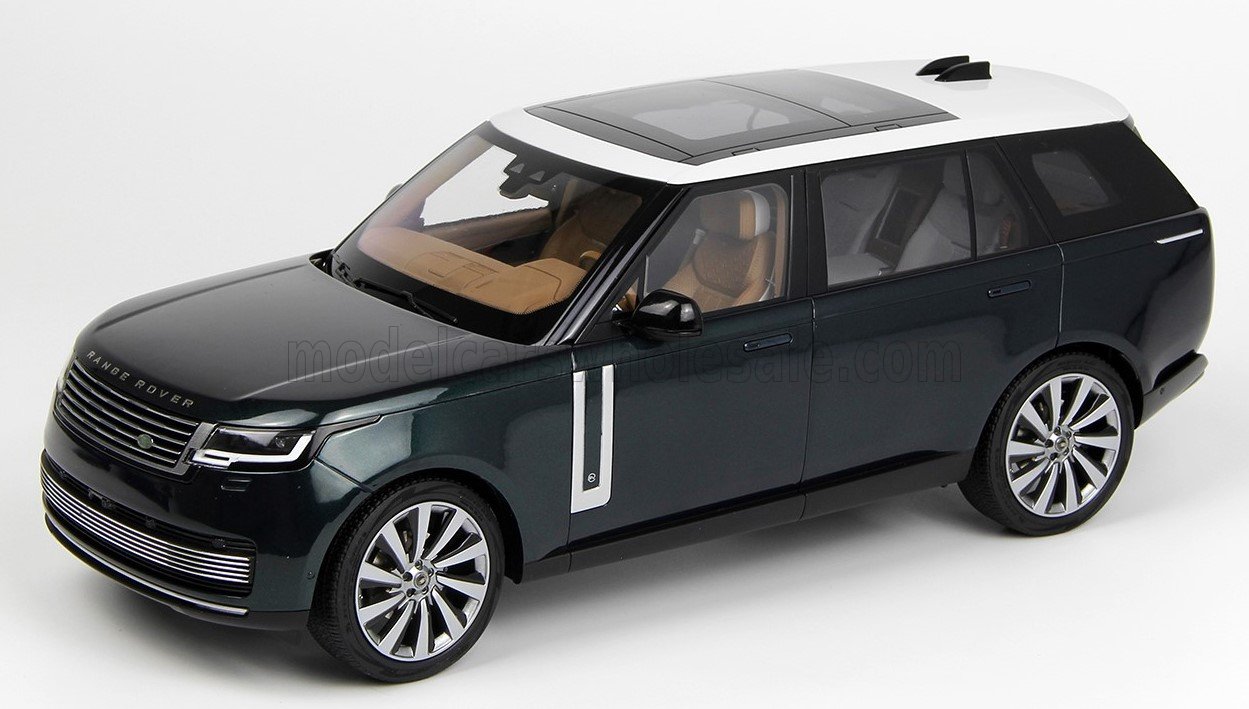 LCD Models 1/18 ミニカー ダイキャストモデル 2022年モデル レンジローバー LAND ROVER - RANGE ROVER 2022 グリーン・ホワイト
