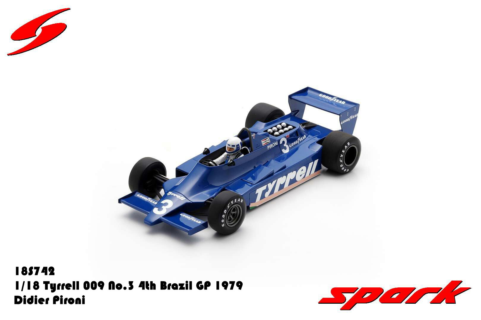 F1 exoto 1/18 Tyrrell ティレル002 フランソワ・セベール エルフ チーム ティレル 002 - 1971 アメリカ グランプリ